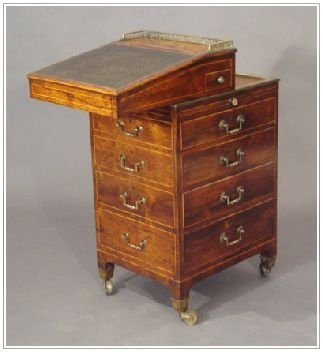 fig 1. Small Regency rosewood davenport 